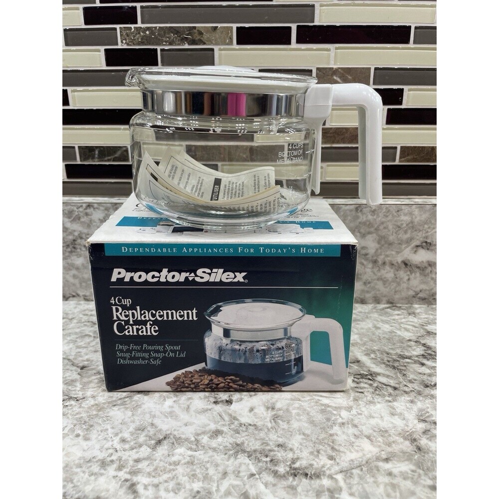 Proctor Silex 4 Cup Replacement Carafe A9804 Coffee Pot New